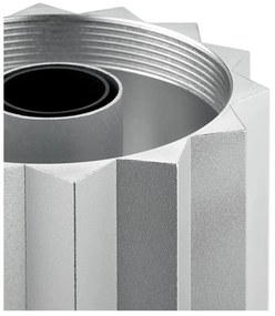 Затъмняваща се настолна лампа в сребрист цвят/светлозелена с текстилен абажур (височина 36 cm) Taite – Blomus