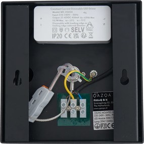 Модерен повърхностно монтиран прожектор черен вкл. LED димируем - Dionysos