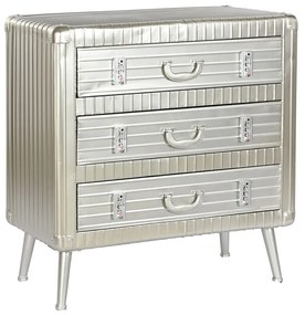 Скрин Home ESPRIT Сребрист Метал Дървен MDF Vintage 80 x 39 x 82 cm