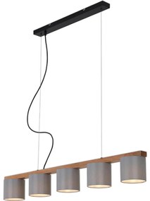 Briloner 4075-054 - Полилей на кабел 5xE14/25W/230V