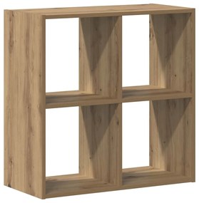 852833 vidaXL Библиотека, дъб артизан, 68,5x32x68,5 см, инженерно дърво