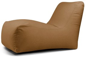 Кафяв пуф от букле Lounge – SLOWDOWN