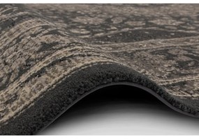 Тъмносив вълнен килим 100x180 cm Zana - Agnella