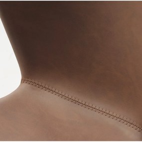 Кафяви метални трапезни столове в комплект от 2 бр. Teslin – Unique Furniture