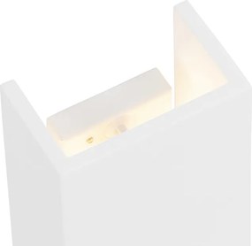 Модерна стенна лампа бяла правоъгълна - Colja Novo