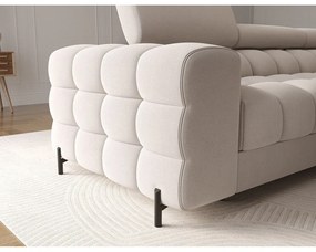 Бежов кадифен сгъваем/с място за съхранение ъглов диван (десен ъгъл) Felro – ELTAP