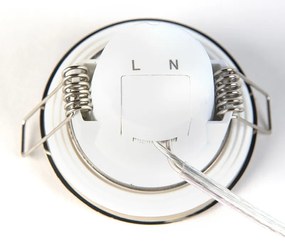 Комплект от 3 вградени спота кръгли стоманени вкл. LED IP65 - Simply