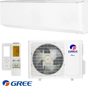 Инверторен климатик Gree Amber GWH24YE-S6DBA1, 24000 BTU, 43 м2, A++/A+, Wi-Fi, R-32, Бял