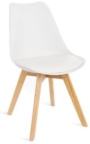 Комплект от 2 бели стола с букови крака Retro - Bonami Essentials