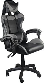 Гейминг стол Pu BF7850-Черен-Сиво