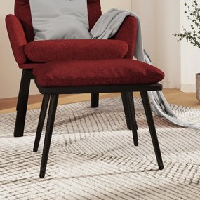 341523 vidaXL Табуретка виненочервена 45x29,5x35 см текстил и изкуствена кожа
