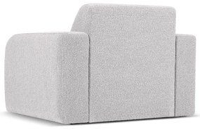 Светлосиво кресло от плат букле Molino - Micadoni Home