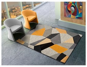 Оранжев и сив килим Gladys Sarro, 140 x 200 cm - Universal