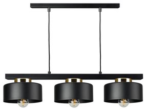 Полилей на кабел IGNIA 3xE27/60W/230V черен