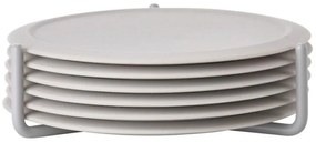 Светлосиви силиконови подложки в комплект от 6 броя с поставка Singles - Zone