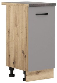 Долен кухненски шкаф Лорен 40/Сив мат B5