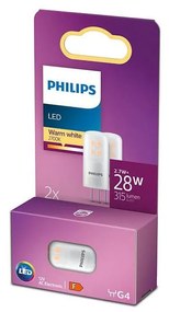 К-кт 2бр. LED крушки Philips G4/2,7W/12V 2700K