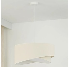 LED Пендел LYRA 1xE27/15W/230V кремав/бял