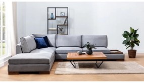 Сив ъглов диван (ляв ъгъл) Tulip - Balcab Home