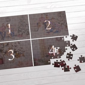 Картонен пъзел А4 с колаж от 4 ваши снимки