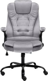 20570 vidaXL Офис стол, светлосив, кадифе