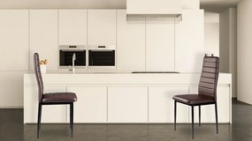 Комплект от 4 елегантни стола в кафяво с непреходен дизайн