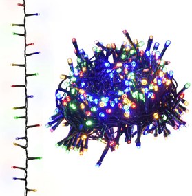 343257 vidaXL Компактен LED стринг с 400 LED многоцветен 13 м PVC