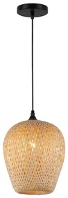 Пендел ALMA 1xE27/60W/230V Ø 23 см бамбук