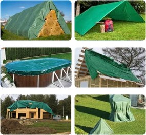 Зелено-сребриста мразоустойчива мушама 3m x 5m