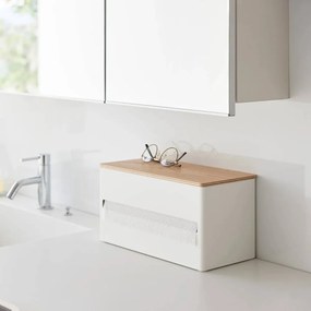 Бяла метална стойка за кухненска хартия Rin – YAMAZAKI