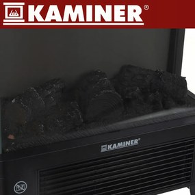 Електрическа камина KAMINER EMBEGO 2000W - свободностояща камина с вентилатор и 3D ефект на огъня