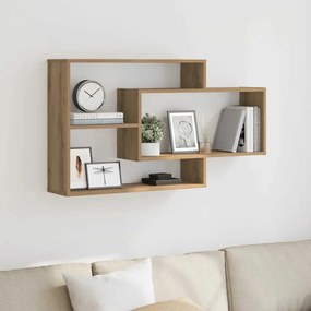 855823 vidaXL стенна етажерка Artisan Oak 104x20x58,5 cm инженерна дървесина