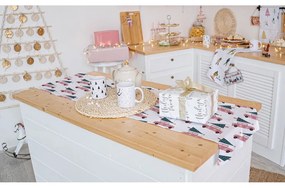 Памучна покривка за маса с коледен мотив 40x140 cm - Butter Kings