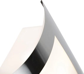 Външна стенна лампа стомана IP44 сензор за здрач - Emmerald