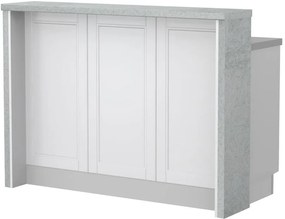 Бар Пейка Tahoma-Length: 135 cm-White matte-Chromix Silver