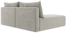 Светлосив разтегателен ъглов диван с място за съхранение (ляв ъгъл) Kalena – Makamii