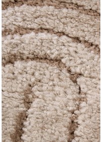 Кафяво-сив кръгъл килим ø 160 cm Panglao New York Taupe – Elle Decoration