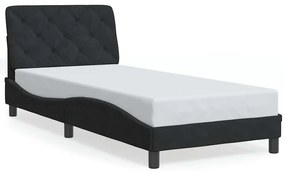 3207895 vidaXL Рамка за легло без матрак, черна, 90x190 см, кадифе