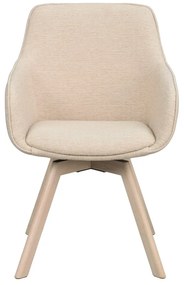 Бежови тапицирани трапезни столове в комплект 2 бр. Alison – Rowico