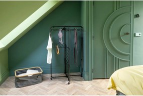 Матово черна сушилня за дрехи 23 m HangOn Tower – Brabantia