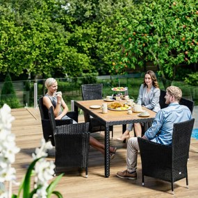 Градински комплект от 7 части Corfu, изработен от полиратан - маса + 6 стола