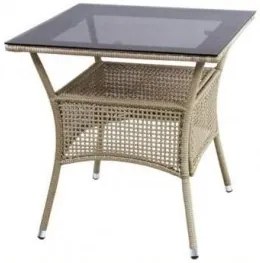 San Valente- Маса от ратан 45-1 бежова 75 x 75 x 75