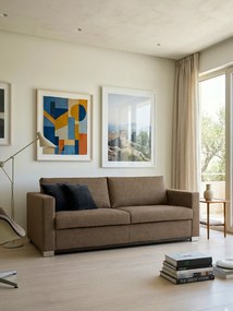 Диван Smart three-seater-205φ 90β cm.-Chocolate