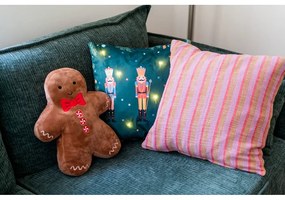 Кадифена декоративна възглавница с коледен мотив 28x37 cm Gingerbread – Catherine Lansfield