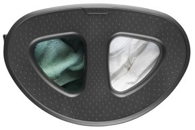 Кош за пране Brabantia Selector 1003787, 55 л, 2 отделения, Вентилационни отвори, Пълнене без отваряне, Бял