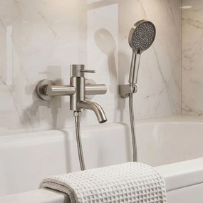 Смесител за вана Rea Lungo Stripe Brush Nickel