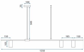 Висящ пендел Black Gold APP585-3CP