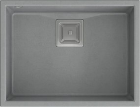 гранитна мивка DAVID 50 Grey  Metallic