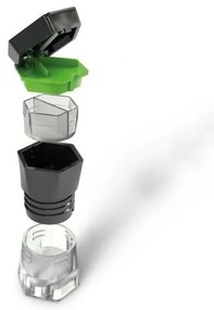 Vitility - Мултифункционален дозатор и резачка за таблетки 5 в 1, черен