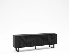 Черна маса за телевизор 161x55x35 cm Peta – Marckeric